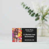 ヴィンテージレトロの中古音楽レコード店 名刺 (スタンド正面)