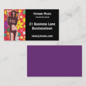 ヴィンテージレトロの中古音楽レコード店 名刺 (正面/裏面)