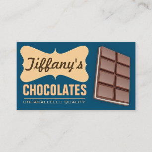 ヴィンテージレトロの手作りスイート手作りチョコレート 名刺