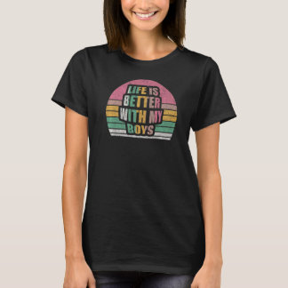 ヴィンテージレトロの生活は私の少年の母と良い Tシャツ