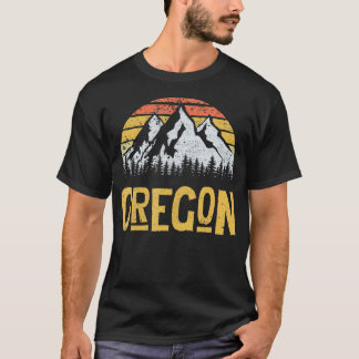 ヴィンテージレトロまたはオレゴン米マウンテン州 Tシャツ