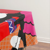 ヴィンテージレトロアイスクリームアート テーブルクロス (インサイチュ)