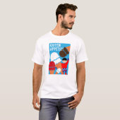 ヴィンテージレトロアイスクリームアート Tシャツ (正面フル)