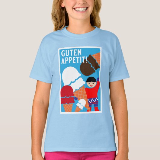 ヴィンテージレトロアイスクリームアート Tシャツ (正面)