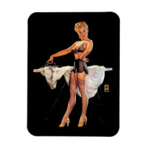 ヴィンテージレトロアイロンピンナップガール