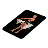 ヴィンテージレトロアイロンピンナップガール マグネット (左側)