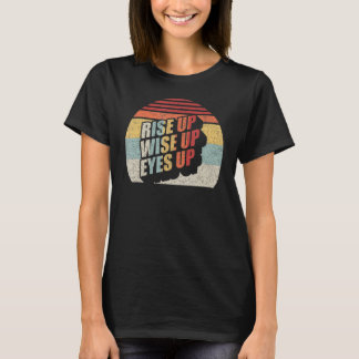 ヴィンテージレトロアップワイズアップアイズアップハミルトン Tシャツ