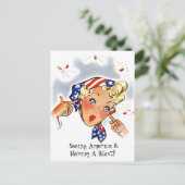 ヴィンテージレトロアメリカ旅行米国 シーズンポストカード (スタンド正面)