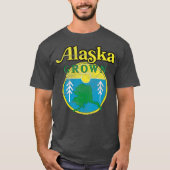 ヴィンテージレトロアラスカグロウン Tシャツ (正面)
