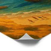 ヴィンテージレトロアルガルヴポルトガルトラベル ポスター (角)