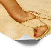 ヴィンテージレトロアルベルトヴァーガスレッドヘッドピンアップガール ポスター (コーナー)