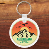 ヴィンテージレトロアンカレッジアラスカ キーホルダー (正面)