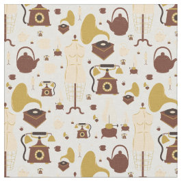 ヴィンテージレトロアンティーク音素計マネキンセピア ファブリック