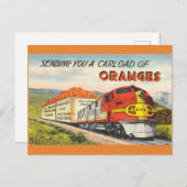 ヴィンテージレトロアートサザンカリフォルニアトラベル ポストカード (正面/裏面)