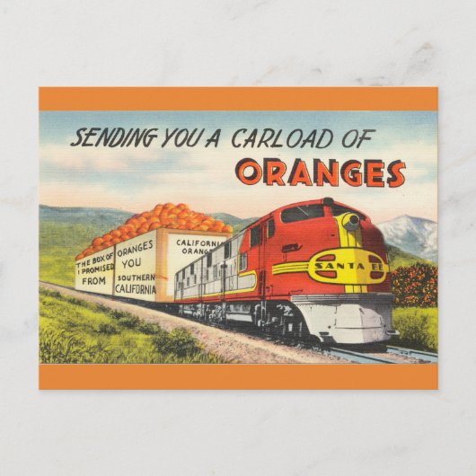 ヴィンテージレトロアートサザンカリフォルニアトラベル ポストカード (正面)