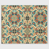 ヴィンテージレトロアールデコアートノヴォラッピング紙 ラッピングペーパー (フラット)