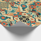 ヴィンテージレトロアールデコアートノヴォラッピング紙 ラッピングペーパー (角)