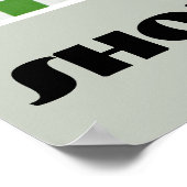 ヴィンテージレトロアールデコウィメンシューズポンプカスタム ポスター (角)