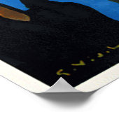 ヴィンテージレトロアールデコフランスのトラベルアヴィニョン ポスター (角)