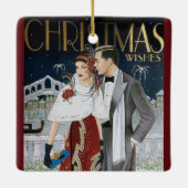 ヴィンテージレトロアールデコ セラミックオーナメント (裏面)