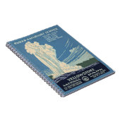 ヴィンテージレトロイエローストーン国立公園トラベル ノートブック (右側)