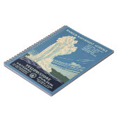 ヴィンテージレトロイエローストーン国立公園トラベル ノートブック (左側)