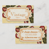 ヴィンテージレトロイチゴ 名刺 (正面/裏面)