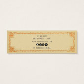 ヴィンテージレトロイヤリングバスケスタッドミニカード (裏面)