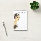 ヴィンテージレトロイラストレーション皮肉引用文 ポストイット (オフィス)