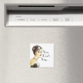 ヴィンテージレトロイラストレーション皮肉引用文 マグネット (インサイチュ (食洗機))