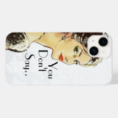 ヴィンテージレトロイラストレーション皮肉引用文 Case-Mate iPhoneケース (裏面 (横))