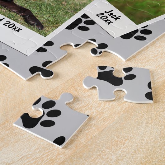 ヴィンテージレトロインスタント3 Petフォトフレーム前版印刷 ジグソーパズル (側面)