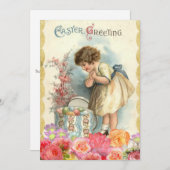 ヴィンテージレトロイースターエッグ シーズンカード (正面/裏面)