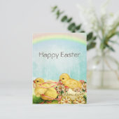 ヴィンテージレトロイースターシックズホリデーカード シーズンポストカード (スタンド正面)