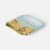 ヴィンテージレトロイースターチックス ペーパープレート (傾斜あり)