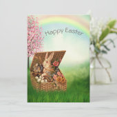ヴィンテージレトロイースターバニー シーズンカード (スタンド正面)
