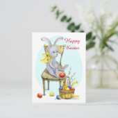 ヴィンテージレトロイースターバニー シーズンポストカード (スタンド正面)