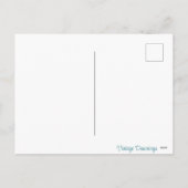 ヴィンテージレトロイースターバニー シーズンポストカード (裏面)