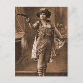 ヴィンテージレトロウィメンズサイドショーエリーデサルト ポストカード (正面)