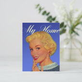 ヴィンテージレトロウィメンズ40s主婦マイハウス ポストカード (スタンド正面)