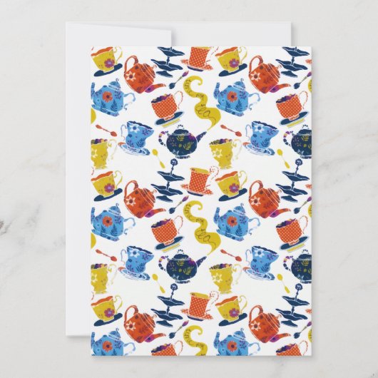 ヴィンテージレトロウィンターお洒落ティーパーティー 案内状 (正面)