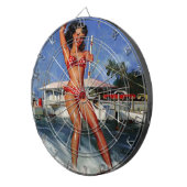 ヴィンテージレトロウォータースキーピンナップガール ダーツボード (正面右)