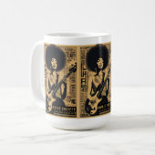 ヴィンテージレトロエスペランザスポルディングジャズベーシストラブ コーヒーマグカップ (正面左)