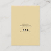 ヴィンテージレトロエフェメライヤリングディスプレイカード 名刺 (裏面)