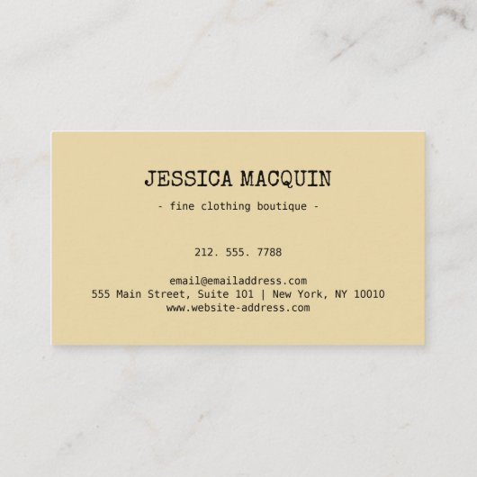 ヴィンテージレトロエフェメラフレーム 名刺 (裏面)