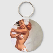 ヴィンテージレトロエルブグレンセーリングセーラーピンアップガール キーホルダー (裏面)