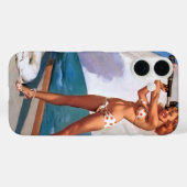ヴィンテージレトロエルブグレンセーリングセーラーピンアップガール Case-Mate iPhoneケース (裏面 (横))