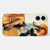 ヴィンテージレトロエルヴグレントラベラーピンナップガールピンアップ Case-Mate iPhoneケース (裏面 (横))