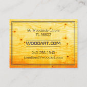 ヴィンテージレトロエレガントや木工職人 名刺 (裏面)