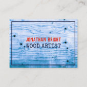 ヴィンテージレトロエレガントや木工職人 名刺 (正面)